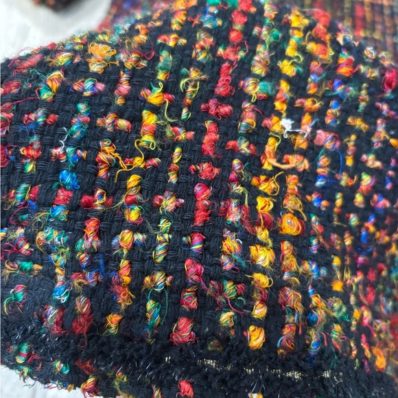 Multicolor Tweed Coat - Picture 5 of 5